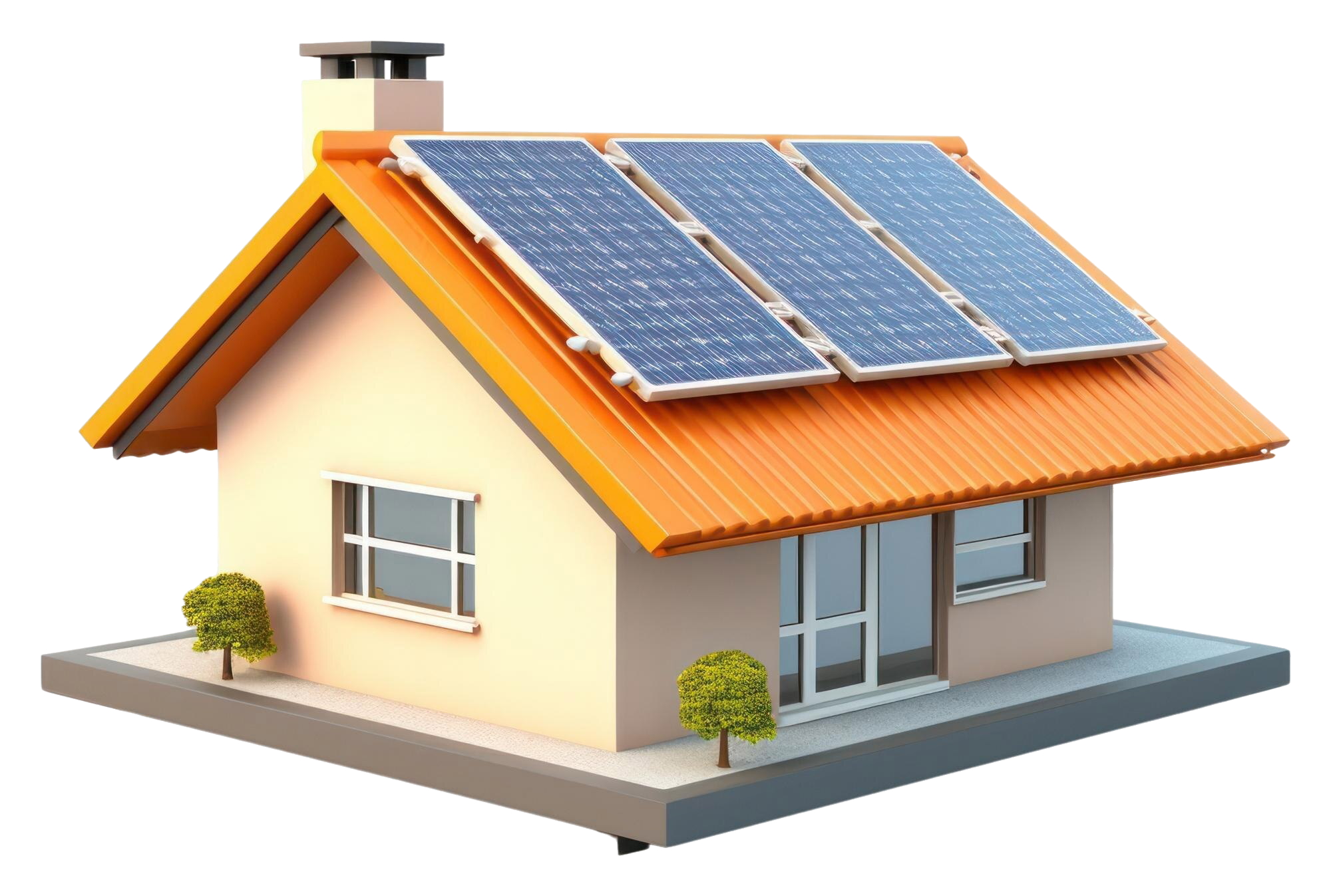 Essential Solar home illustration